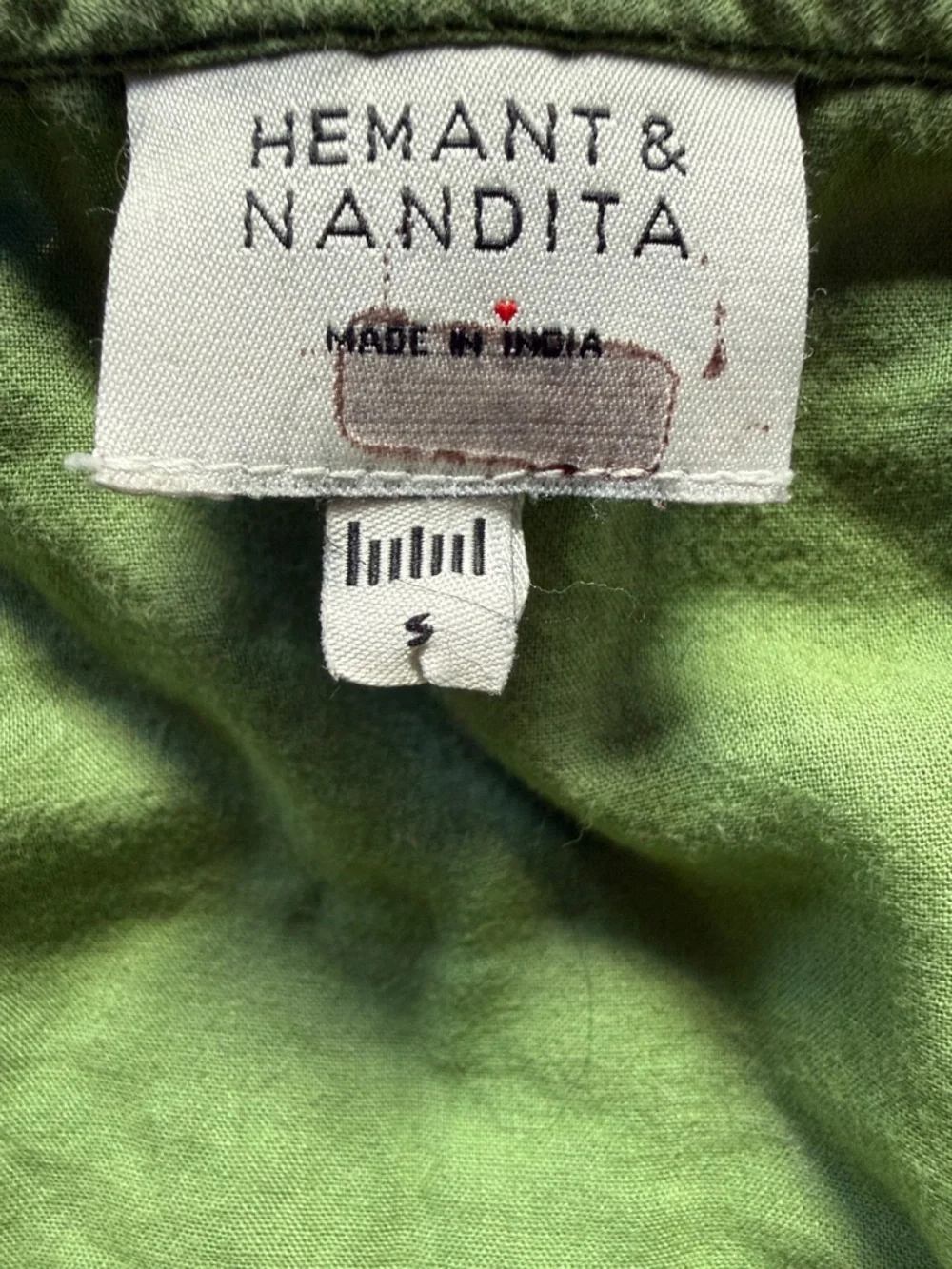 HEMANT & NANDITA - Green Floral Cutout Mini Dress - Women’s Small 2/4 - Picture 8 of 9